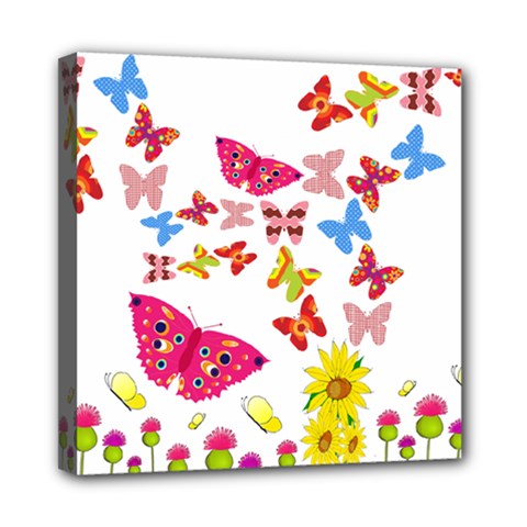 Butterfly Beauty Mini Canvas 8  x 8  (Framed) from ArtsNow.com