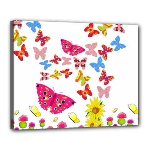 Butterfly Beauty Canvas 20  x 16  (Framed) from ArtsNow.com