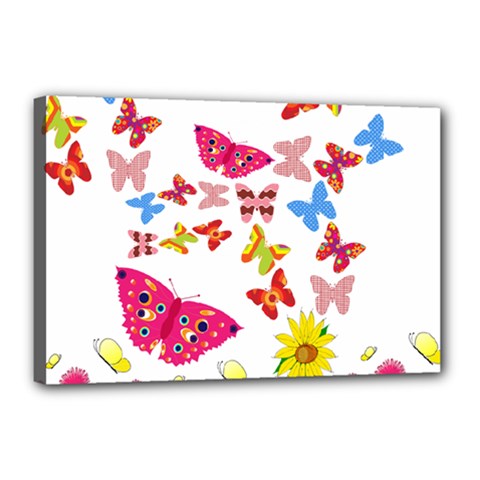 Butterfly Beauty Canvas 18  x 12  (Framed) from ArtsNow.com