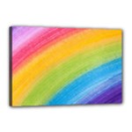 Acrylic Rainbow Canvas 18  x 12  (Framed)