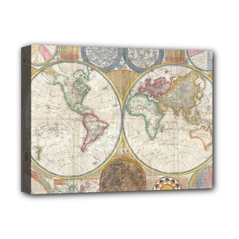 1794 World Map Deluxe Canvas 16  x 12  (Framed)  from ArtsNow.com