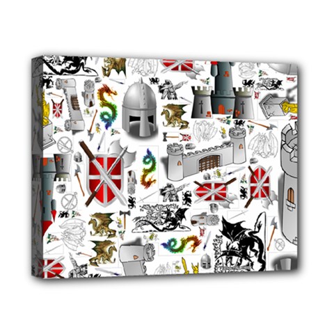 Medieval Mash Up Canvas 10  x 8  (Framed) from ArtsNow.com