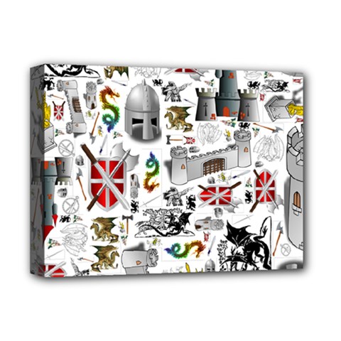 Medieval Mash Up Deluxe Canvas 16  x 12  (Framed)  from ArtsNow.com