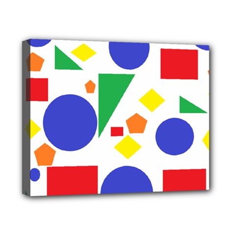 Random Geometrics Canvas 10  x 8  (Framed) from ArtsNow.com