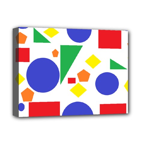 Random Geometrics Deluxe Canvas 16  x 12  (Framed)  from ArtsNow.com