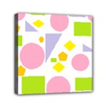 Spring Geometrics Mini Canvas 6  x 6  (Framed)