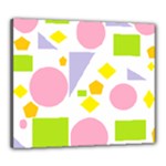 Spring Geometrics Canvas 24  x 20  (Framed)