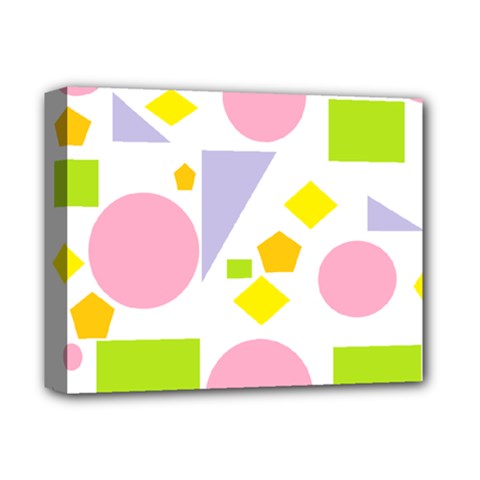 Spring Geometrics Deluxe Canvas 14  x 11  (Framed) from ArtsNow.com