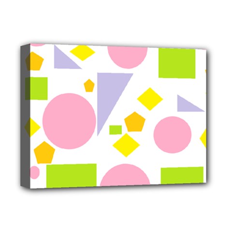 Spring Geometrics Deluxe Canvas 16  x 12  (Framed)  from ArtsNow.com