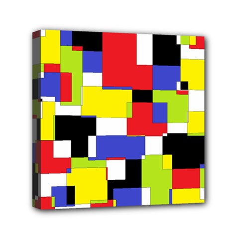 Mod Geometric Mini Canvas 6  x 6  (Framed) from ArtsNow.com