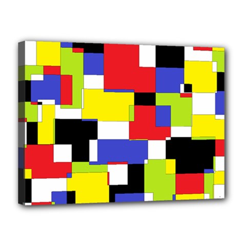 Mod Geometric Canvas 16  x 12  (Framed) from ArtsNow.com