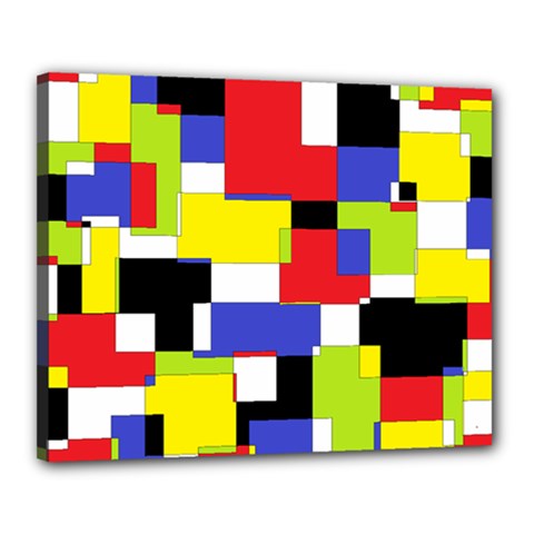 Mod Geometric Canvas 20  x 16  (Framed) from ArtsNow.com
