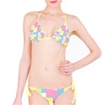 Mod Pastel Geometric Bikini