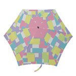 Mod Pastel Geometric Mini Folding Umbrella