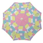 Mod Pastel Geometric Straight Umbrella