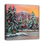Jane s Winter Sunset - Ave Hurley -  Mini Canvas 8  x 8  (Stretched)