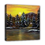 James Winter Cabin - Ave Hurley - Mini Canvas 8  x 8  (Stretched)