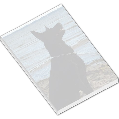 Black German Shepherd Large Memo Pad from ArtsNow.com