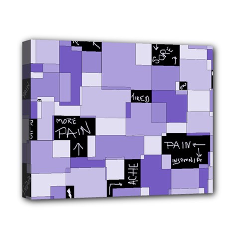 Purple Pain Modular Canvas 10  x 8  (Framed) from ArtsNow.com