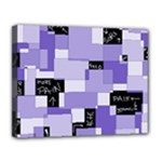 Purple Pain Modular Canvas 14  x 11  (Framed)