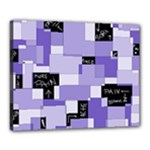 Purple Pain Modular Canvas 20  x 16  (Framed)