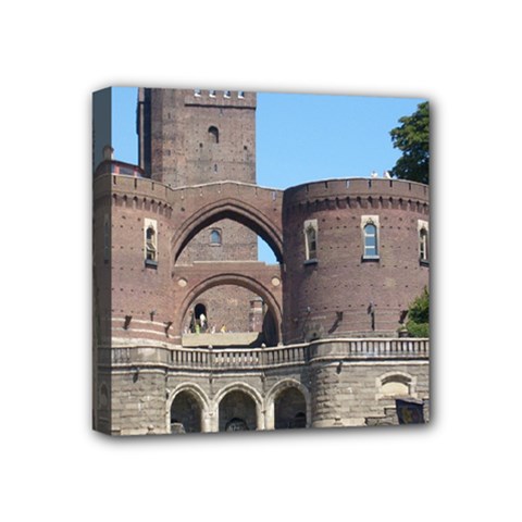 Helsingborg Castle Mini Canvas 4  x 4  (Framed) from ArtsNow.com