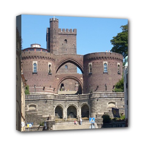 Helsingborg Castle Mini Canvas 8  x 8  (Framed) from ArtsNow.com