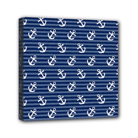 Boat Anchors Mini Canvas 6  x 6  (Framed) from ArtsNow.com