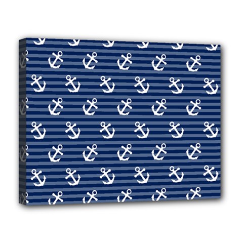 Boat Anchors Canvas 14  x 11  (Framed) from ArtsNow.com