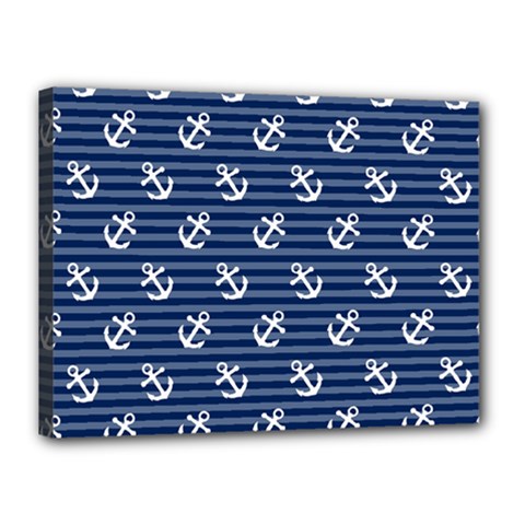 Boat Anchors Canvas 16  x 12  (Framed) from ArtsNow.com