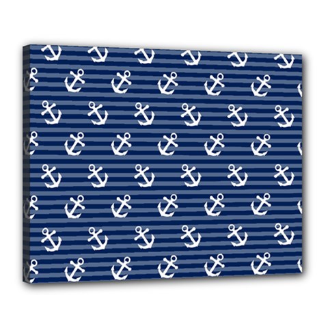 Boat Anchors Canvas 20  x 16  (Framed) from ArtsNow.com