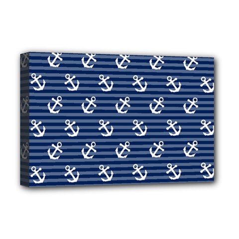 Boat Anchors Deluxe Canvas 18  x 12  (Framed) from ArtsNow.com