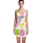 Pastel Random Geometrics Bodycon Dress