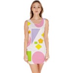 Pastel Random Geometrics Bodycon Dress