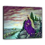Jesus Overlooking Jerusalem - Ave Hurley of ArtRevu - Canvas 16  x 20  (Stretched)
