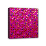 Polka Dot Sparkley Jewels 1 Mini Canvas 4  x 4  (Framed)