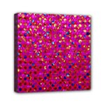 Polka Dot Sparkley Jewels 1 Mini Canvas 6  x 6  (Framed)