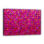 Polka Dot Sparkley Jewels 1 Canvas 18  x 12  (Framed)
