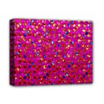 Polka Dot Sparkley Jewels 1 Deluxe Canvas 14  x 11  (Framed)