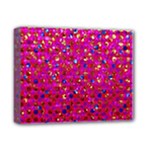 Polka Dot Sparkley Jewels 1 Deluxe Canvas 14  x 11  (Framed)