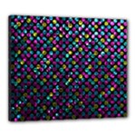 Polka Dot Sparkley Jewels 2 Canvas 24  x 20  (Framed)
