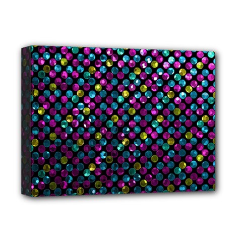 Polka Dot Sparkley Jewels 2 Deluxe Canvas 16  x 12  (Framed)  from ArtsNow.com