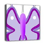 Cute Awareness Butterfly Mini Canvas 8  x 8  (Framed)