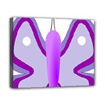 Cute Awareness Butterfly Canvas 10  x 8  (Framed)