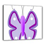 Cute Awareness Butterfly Canvas 24  x 20  (Framed)