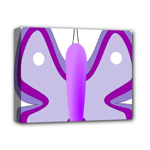 Cute Awareness Butterfly Deluxe Canvas 14  x 11  (Framed) from ArtsNow.com