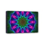 Star Of Leaves, Abstract Magenta Green Forest Mini Canvas 6 x 4 (Framed) Star Of Leaves, Abstract Magenta Green Forest Mini Canvas 6 x 4 (Framed)
