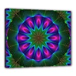 Star Of Leaves, Abstract Magenta Green Forest Canvas 24 x 20 (Framed) Star Of Leaves, Abstract Magenta Green Forest Canvas 24 x 20 (Framed)
