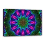 Star Of Leaves, Abstract Magenta Green Forest Canvas 18 x 12 (Framed) Star Of Leaves, Abstract Magenta Green Forest Canvas 18 x 12 (Framed)