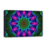 Star Of Leaves, Abstract Magenta Green Forest Deluxe Canvas 18 x 12 (Framed) Star Of Leaves, Abstract Magenta Green Forest Deluxe Canvas 18 x 12 (Framed)
